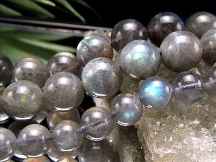 ラブラドライト 曹灰長石 ビーズ連 連材