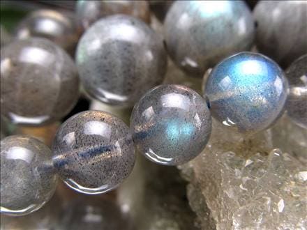 ラブラドライト 曹灰長石 ビーズ連 連材