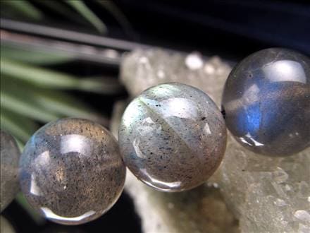 ラブラドライト 曹灰長石 ビーズ連 連材