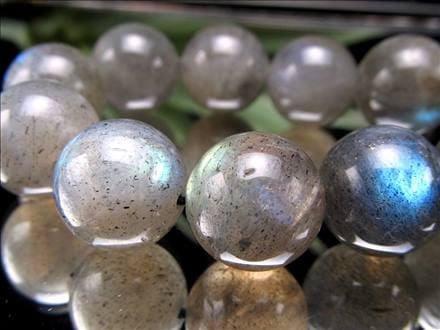 ラブラドライト 曹灰長石 ビーズ連 連材