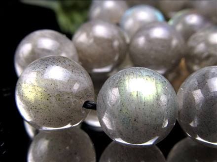 ラブラドライト 曹灰長石 ビーズ連 連材