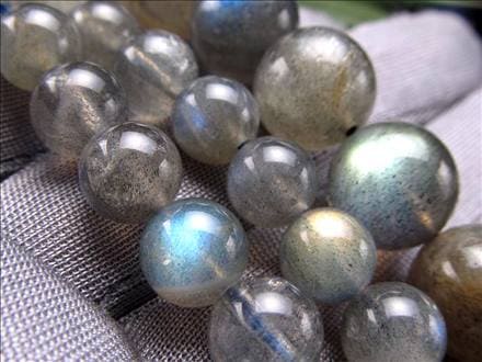 ラブラドライト 曹灰長石 ビーズ連 連材