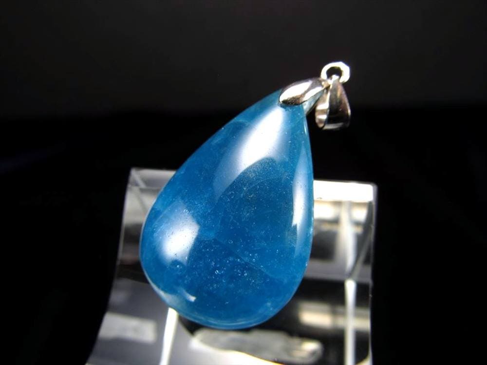 ブルー アパタイト 燐灰石 ペンダントトップ Silver925