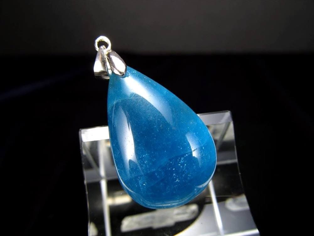 ブルー アパタイト 燐灰石 ペンダントトップ Silver925