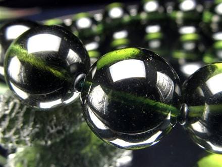 モルダバイト モルダウ石 ブレスレット 鑑別書付属 本物