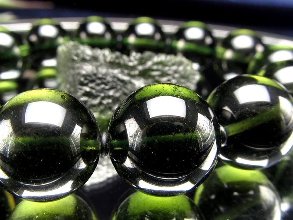 モルダバイト モルダウ石 ブレスレット 鑑別書付属 本物