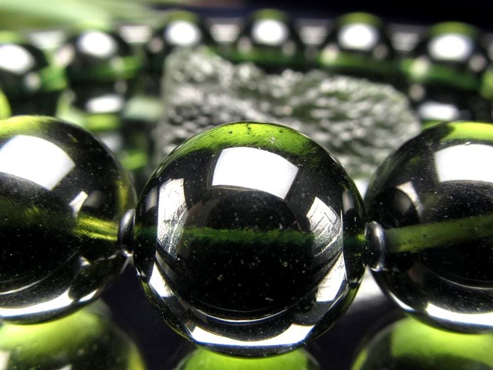 モルダバイト モルダウ石 ブレスレット 鑑別書付属 本物