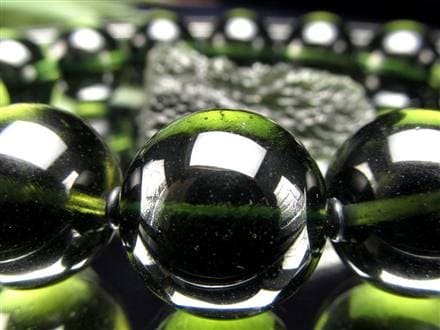 モルダバイト モルダウ石 ブレスレット 鑑別書付属 本物