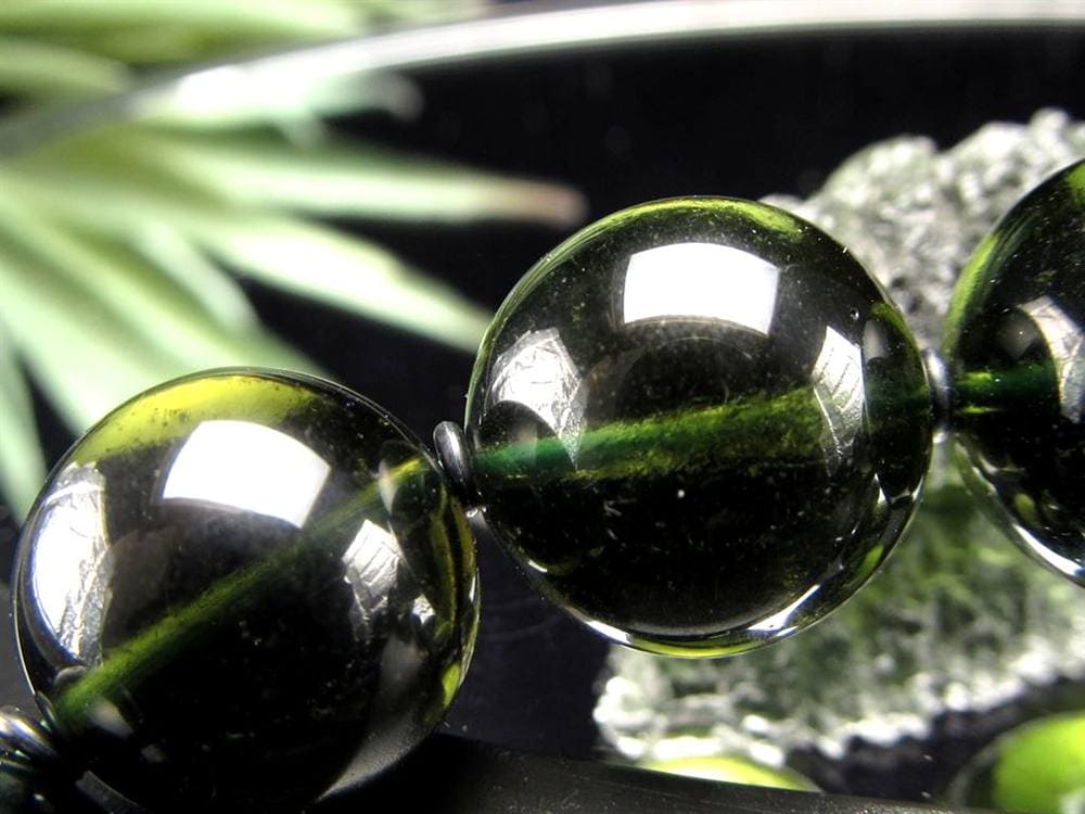 モルダバイト モルダウ石 ブレスレット 鑑別書付属 本物