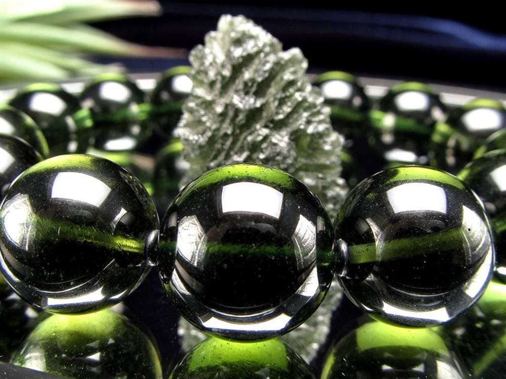 モルダバイト モルダウ石 ブレスレット 鑑別書付属 本物