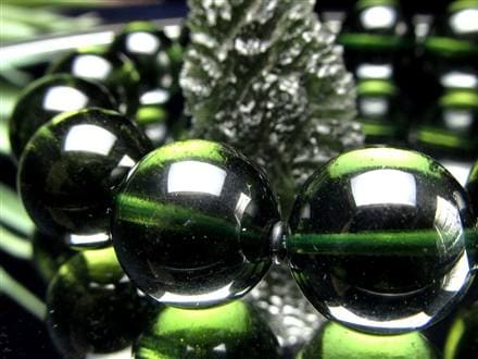 モルダバイト モルダウ石 ブレスレット 鑑別書付属 本物