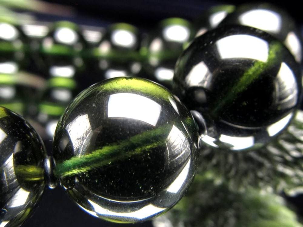 モルダバイト モルダウ石 ブレスレット 鑑別書付属 本物