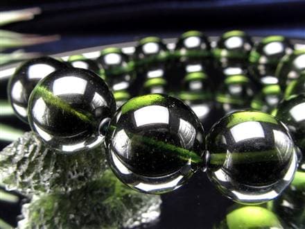 モルダバイト モルダウ石 ブレスレット 鑑別書付属 本物