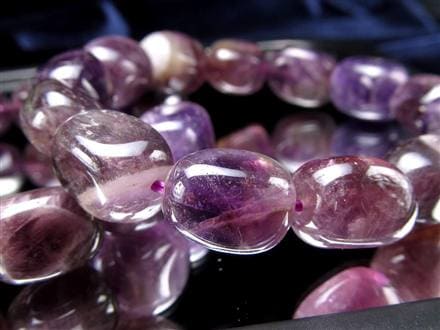 アメジスト シェブロン ファントム ブレスレット ラベンダー