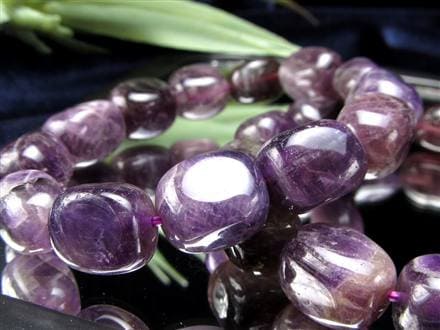 アメジスト シェブロン ファントム ブレスレット ラベンダー