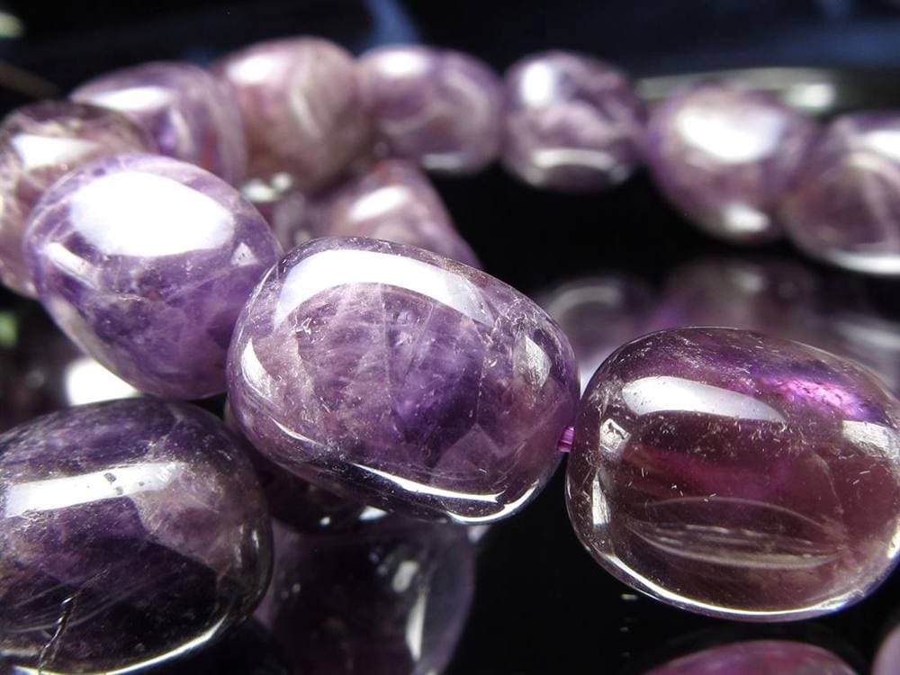 アメジスト シェブロン ファントム ブレスレット ラベンダー