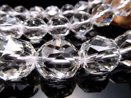 水晶 クォーツ クリスタル 一連 ビーズ