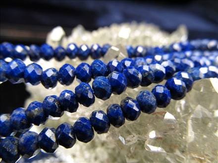 ラピスラズリ 連材 瑠璃 1連 パーツ