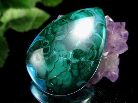 クリソコラ マラカイト 孔雀石 カボション タンブル