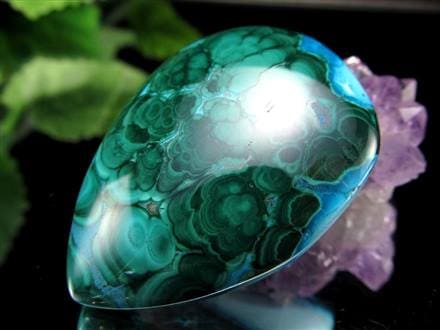 クリソコラ マラカイト 孔雀石 カボション タンブル