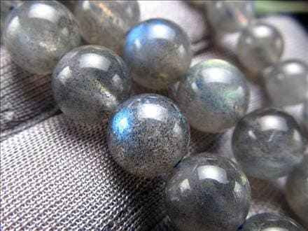 ラブラドライト 曹灰長石 ビーズ連 連材