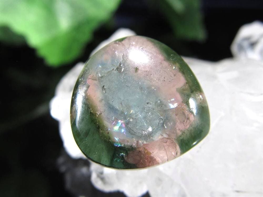 ウォーターメロントルマリン タンブル トルマリン 10月の誕生石 電気石