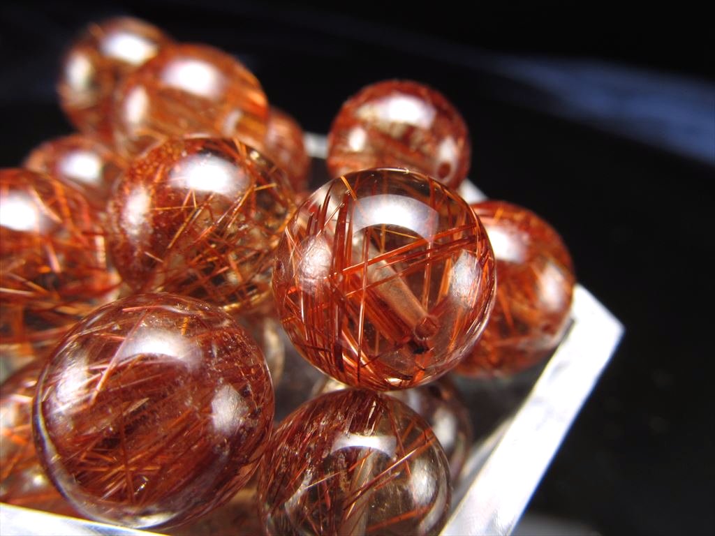 1粒売り】☆超透明☆ギラギラ褐色針☆太針入りも！☆長寿・健康の