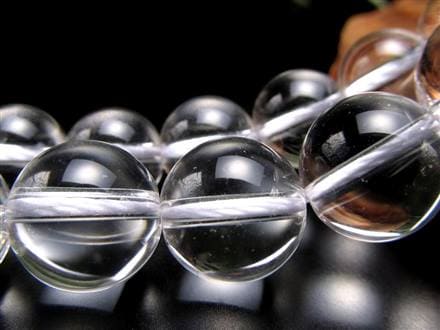 水晶 クォーツ クリスタル 本水晶 ビーズ連 連材