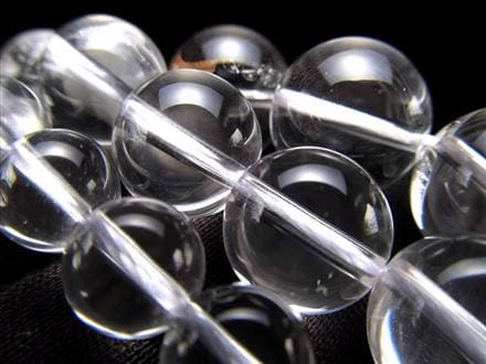 水晶 クォーツ クリスタル 本水晶 ビーズ連 連材