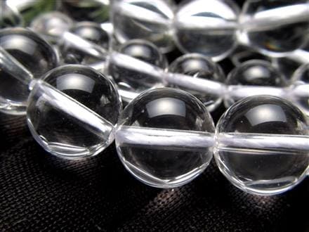 水晶 クォーツ クリスタル 本水晶 ビーズ連 連材