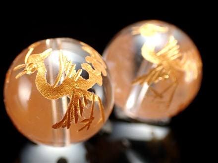 四神 水晶 ビーズ 青龍 白虎 朱雀 玄武