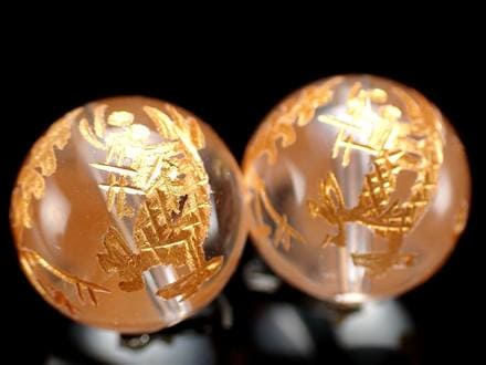 四神 水晶 ビーズ 青龍 白虎 朱雀 玄武