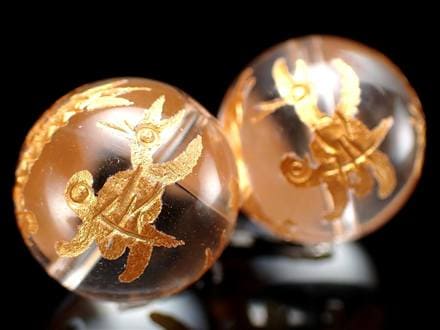 四神 水晶 ビーズ 青龍 白虎 朱雀 玄武