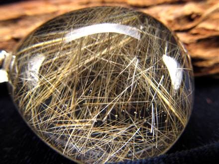 シルバールチルクォーツ ペンダントトップ 針水晶 Silver925 ビジネスのお守り