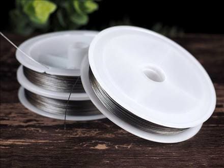 ブレスレットネックレス用,ナイロンコートワイヤー,業務用ナイロンコートワイヤー,透明ワイヤー