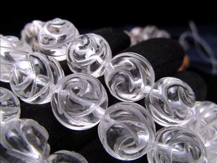 水晶 クォーツ クリスタル 一連 ビーズ