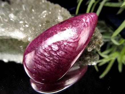 ルビー カボション タンブル ゾイサイト 紅玉