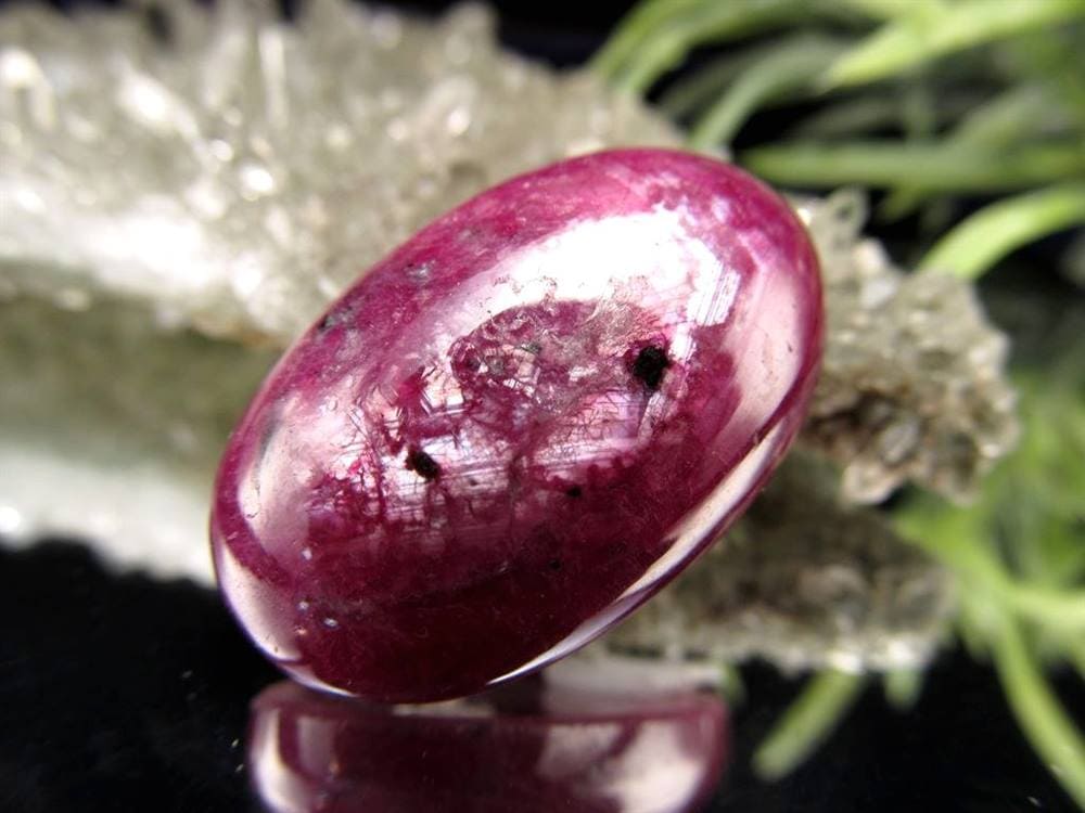 ルビー カボション タンブル ゾイサイト 紅玉