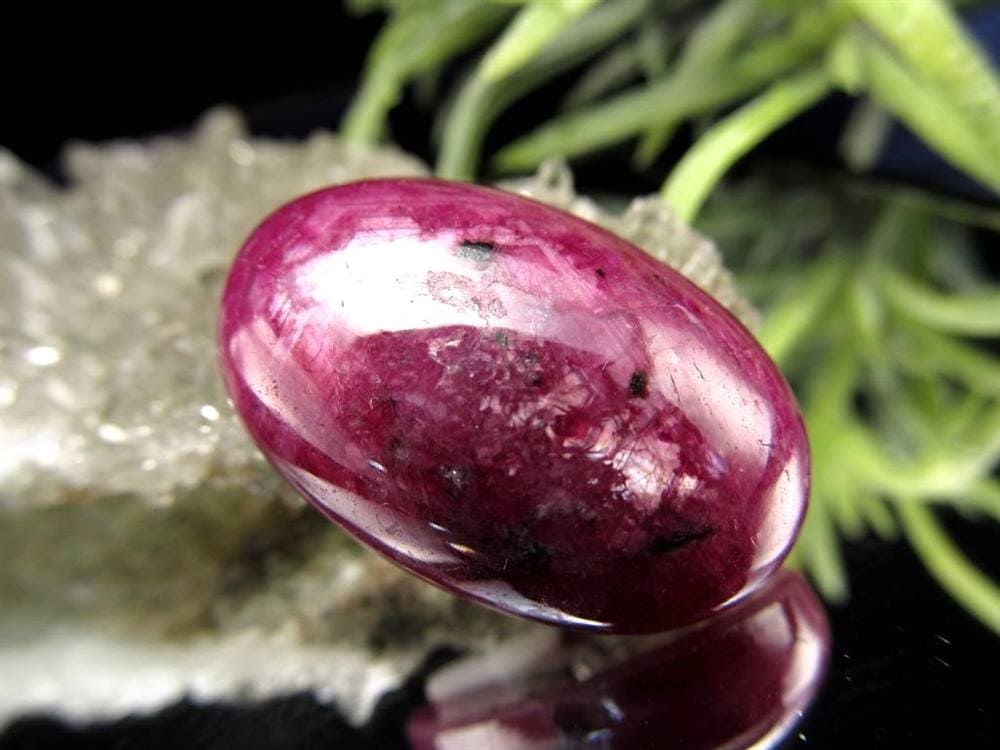 ルビー カボション タンブル ゾイサイト 紅玉