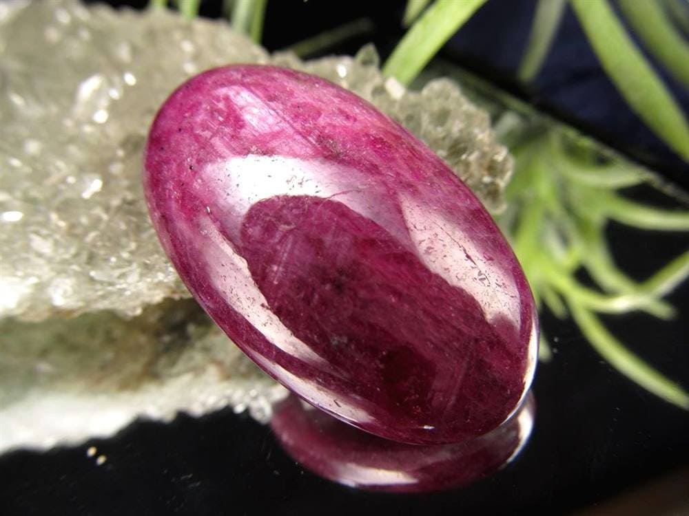 ルビー カボション タンブル ゾイサイト 紅玉