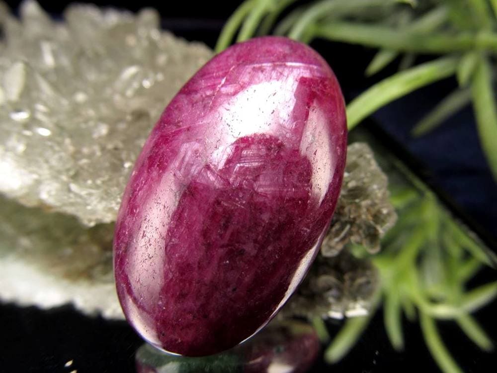 ルビー カボション タンブル ゾイサイト 紅玉