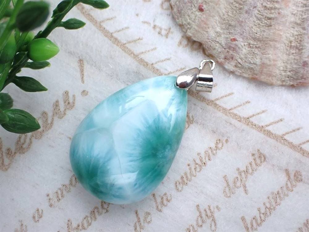 ラリマー ペンダント ネックレス ブルーペクトライト Silver925