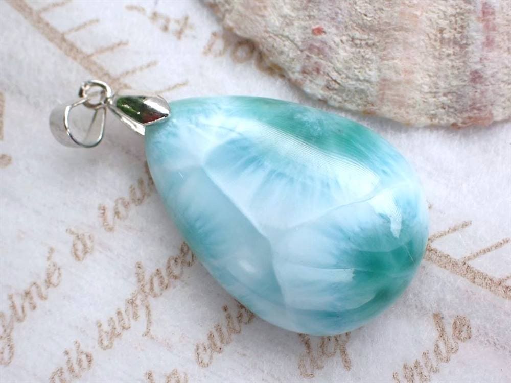 ラリマー ペンダント ネックレス ブルーペクトライト Silver925