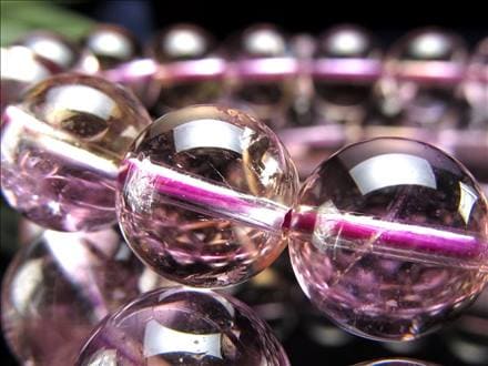 アメトリン 紫黄水晶 ビーズ バイカラー