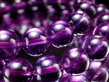 アメジスト 紫水晶 ビーズ ウルグアイ 2月