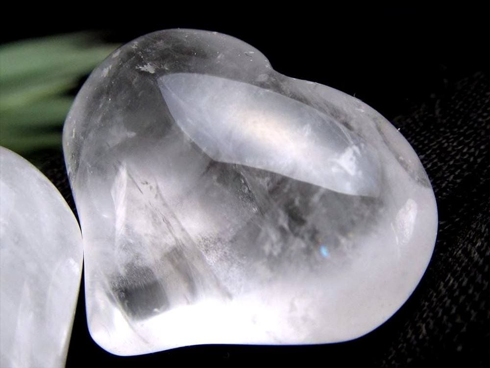 天然水晶 クリスタル ハート タンブル お守り