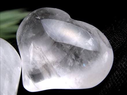 天然水晶 クリスタル ハート タンブル お守り