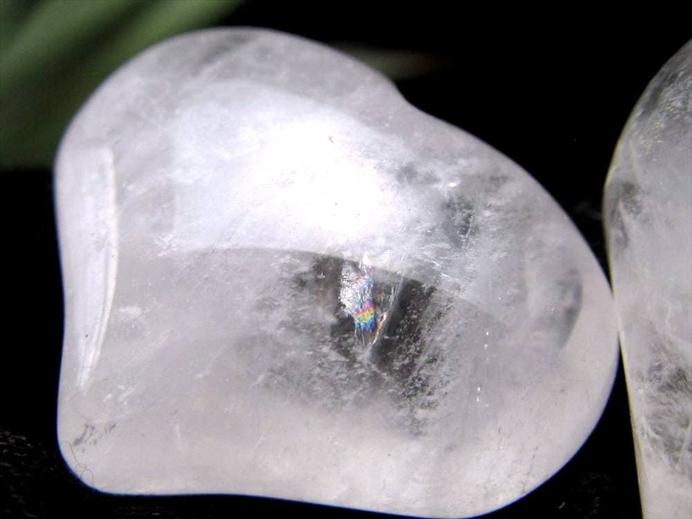 天然水晶 クリスタル ハート タンブル お守り