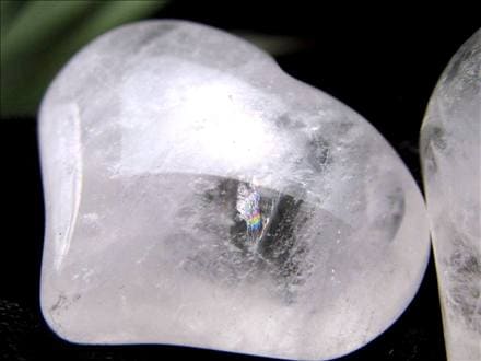 天然水晶 クリスタル ハート タンブル お守り