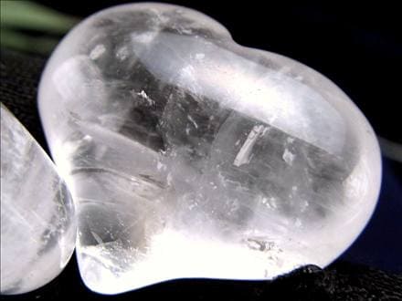 天然水晶 クリスタル ハート タンブル お守り